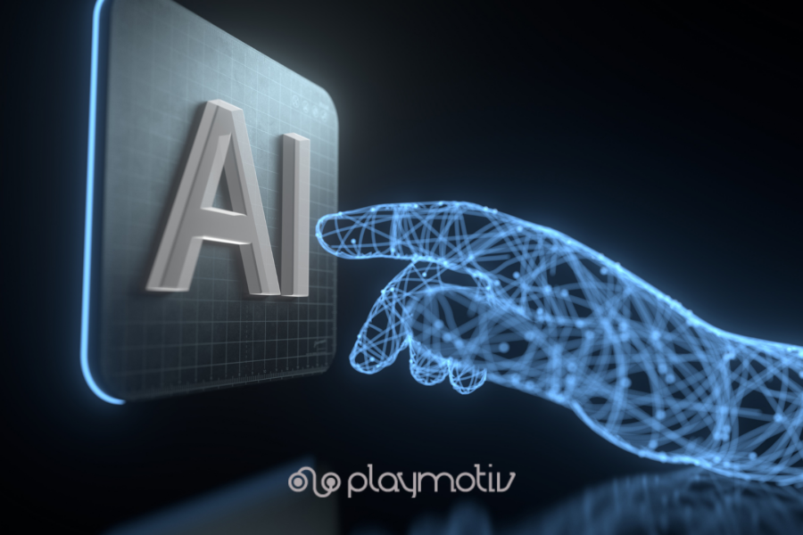 Post para Linkedin moderno minimal y digital agencia marketing | Playmotiv - Gamificación para empresas